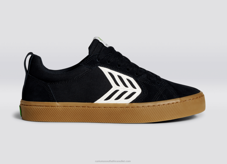 Men Cariuma All Black Gum/Ivory DFFFT131