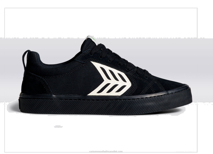 Men Cariuma All Black/Ivory DFFFT128