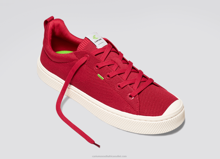Men Cariuma Raw Red Knit DFFFT185