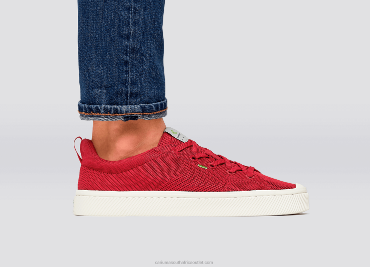 Men Cariuma Raw Red Knit DFFFT185