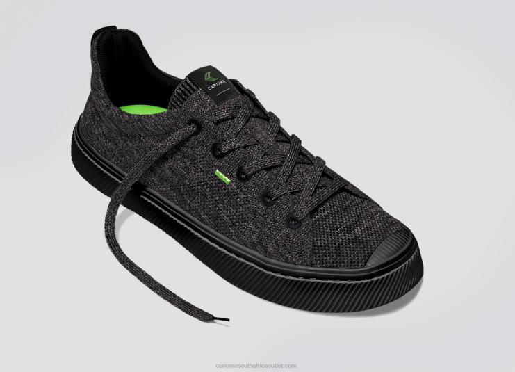 Men Cariuma Stone Black Knit DFFFT182