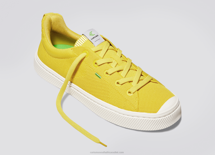Men Cariuma Sun Yellow Knit DFFFT186