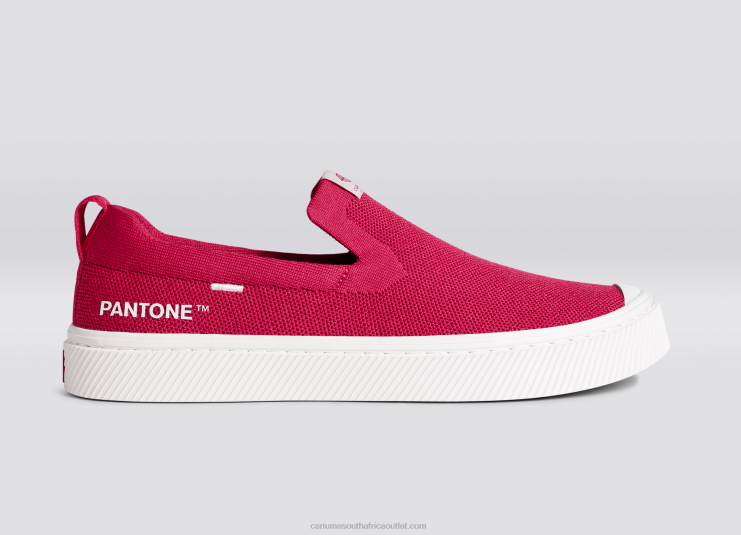 Men Cariuma Pantone Viva Magenta Knit DFFFT79