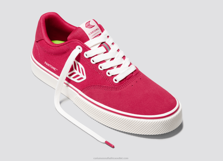 Men Cariuma Pantone Viva Magenta/Off-White DFFFT78