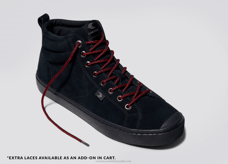 Men Cariuma All Black Suede DFFFT68