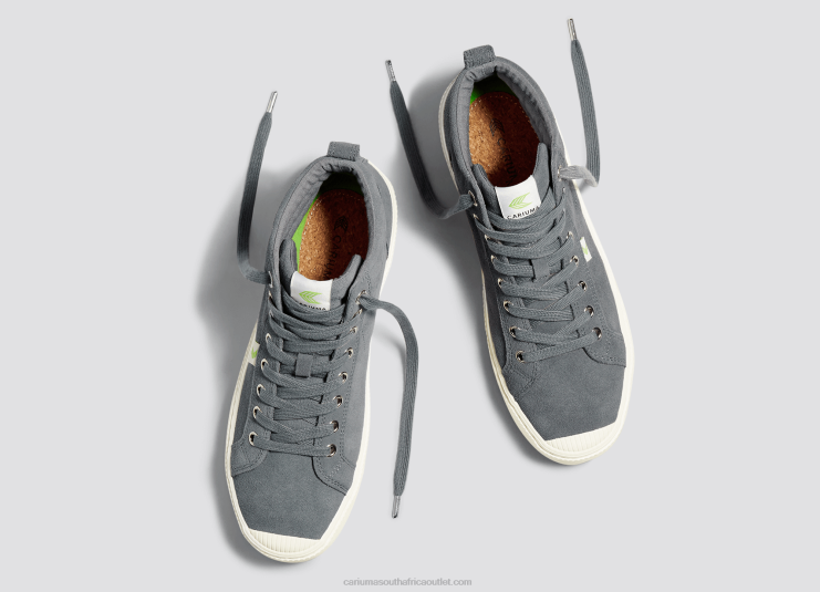 Men Cariuma Charcoal Grey Suede DFFFT60