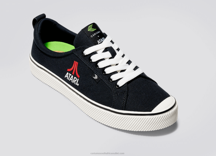 Men Cariuma Atari Black Canvas DFFFT92