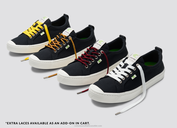 Men Cariuma Black Canvas DFFFT6