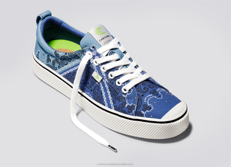 Men Cariuma Blue Bandana Canvas DFFFT15
