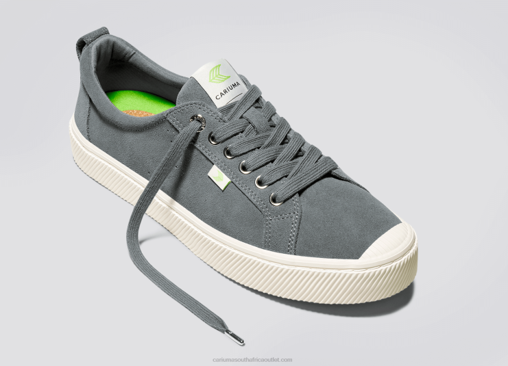Men Cariuma Charcoal Grey Suede DFFFT32