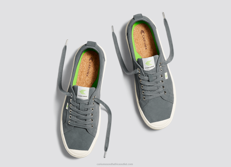 Men Cariuma Charcoal Grey Suede DFFFT32