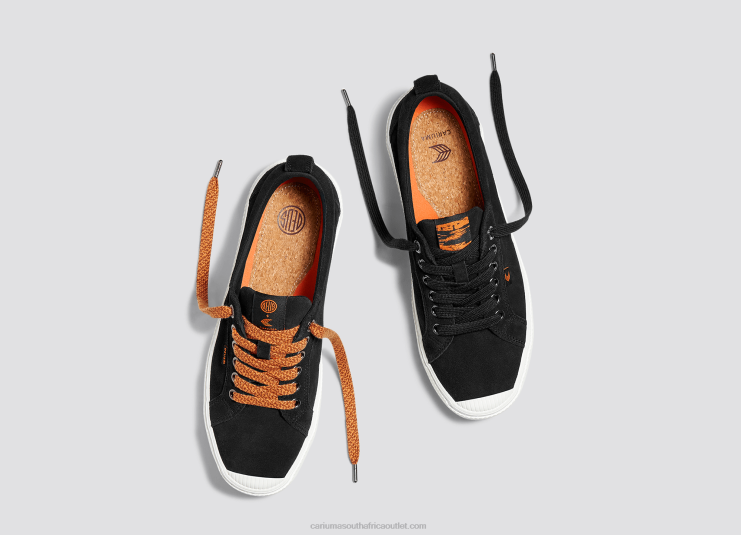 Men Cariuma Deus Ex Machina Black Suede DFFFT26