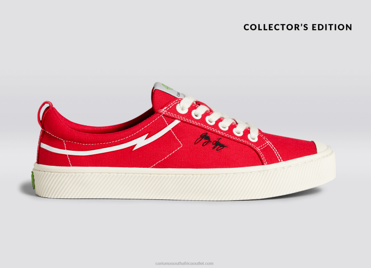 Men Cariuma Gerry Lopez Red Canvas DFFFT89