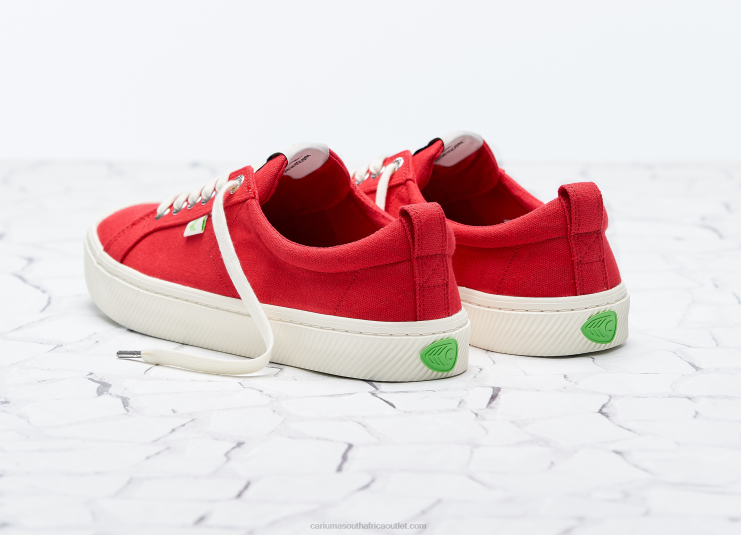 Men Cariuma Red Canvas DFFFT22