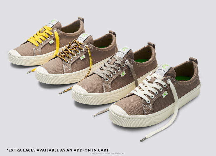 Men Cariuma Sand Contrast Thread Canvas DFFFT7