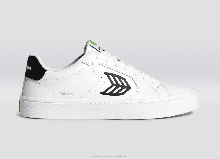 Men Cariuma White LWG Leather/Black DFFFT97