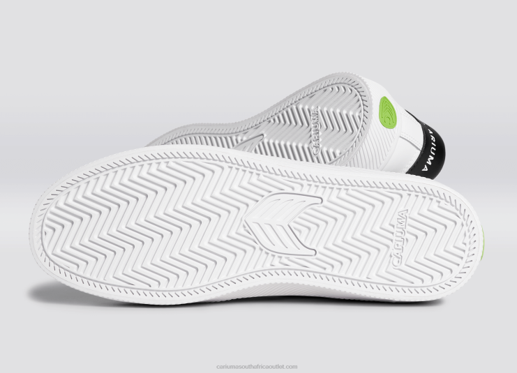 Men Cariuma White LWG Leather/Black DFFFT97