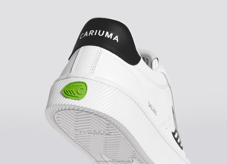 Men Cariuma White LWG Leather/Black DFFFT97