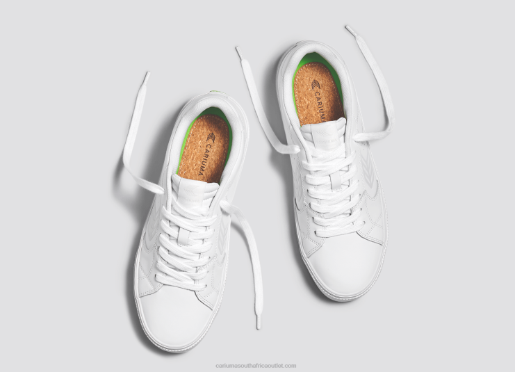 Men Cariuma White LWG Leather/Ice DFFFT96