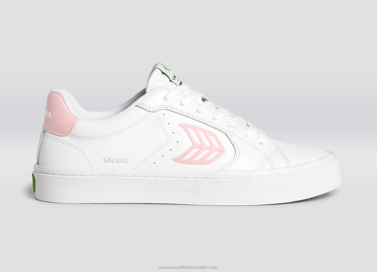 Men Cariuma White LWG Leather/Rose DFFFT103