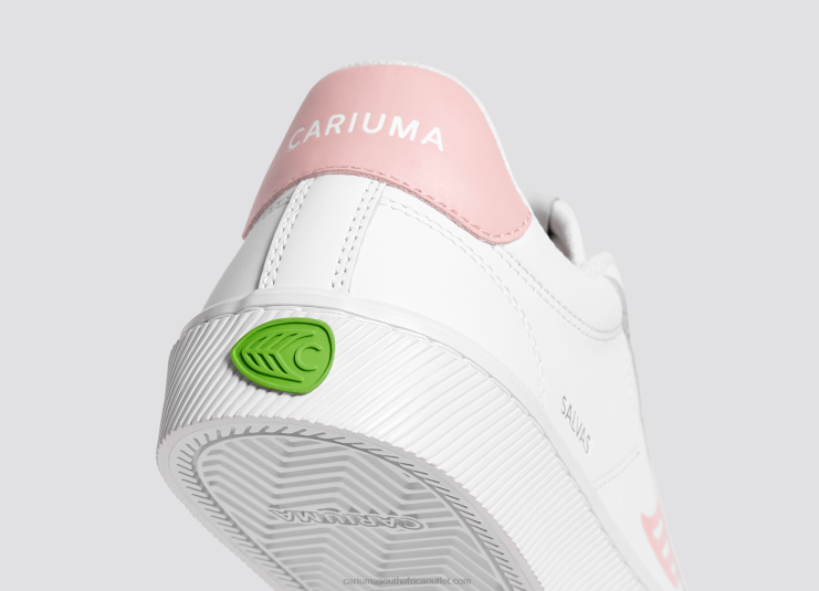 Men Cariuma White LWG Leather/Rose DFFFT103
