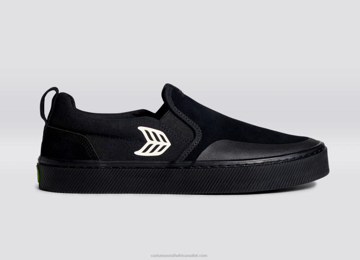 Men Cariuma All Black/Ivory DFFFT112