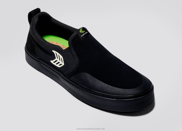 Men Cariuma All Black/Ivory DFFFT112