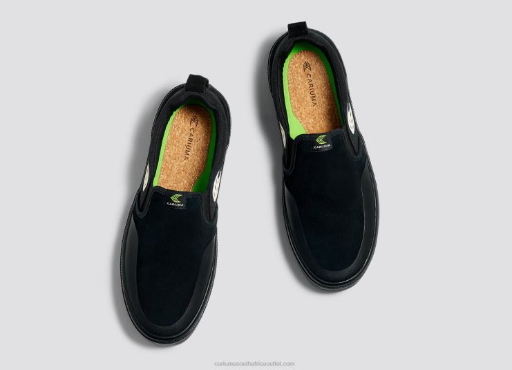 Men Cariuma All Black/Ivory DFFFT112