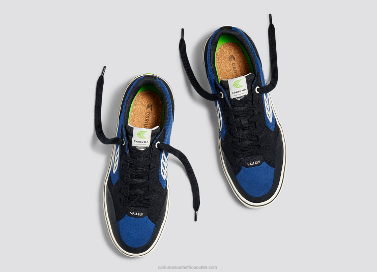 Men Cariuma Black & Blue/Ivory DFFFT125