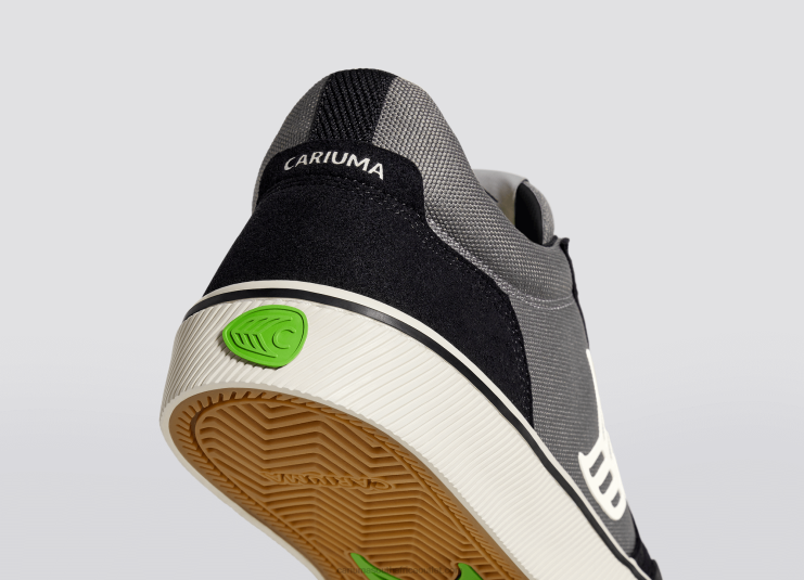 Men Cariuma Black & Charcoal Grey/Ivory DFFFT118