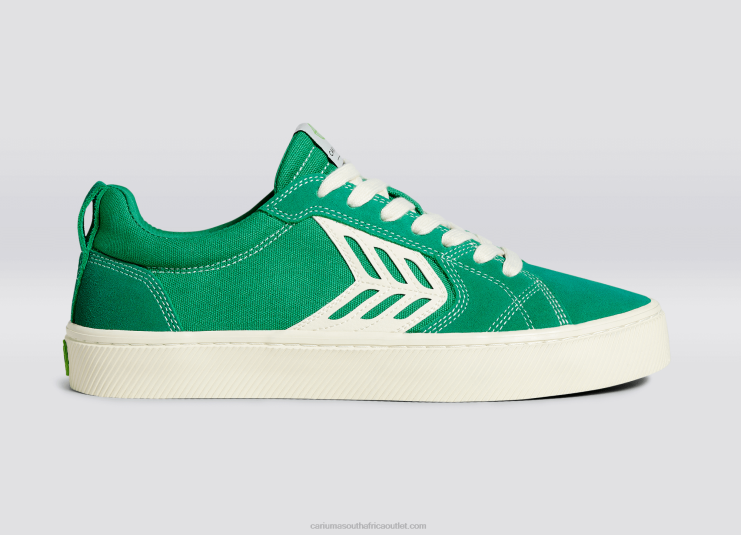 Women Cariuma Green Contrast/Ivory DFFFT356