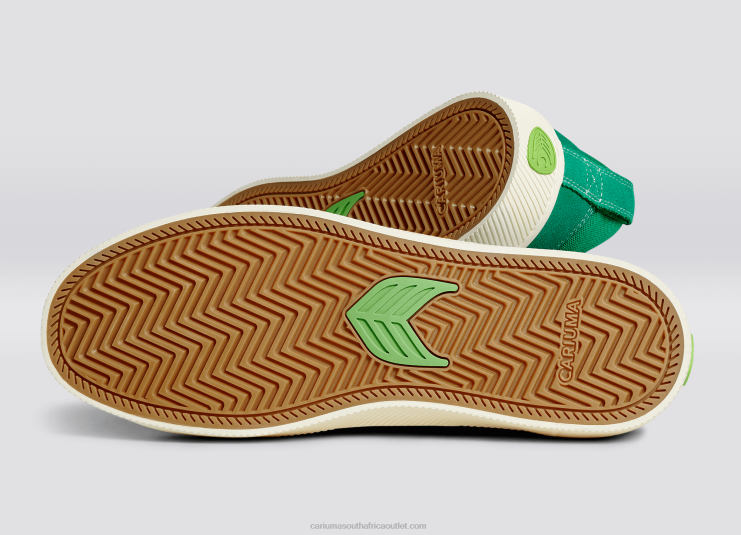 Women Cariuma Green Contrast/Ivory DFFFT356