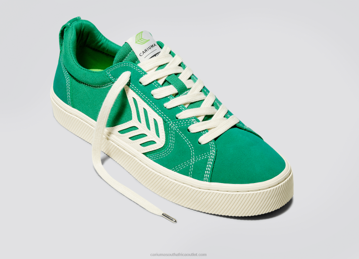Women Cariuma Green Contrast/Ivory DFFFT356