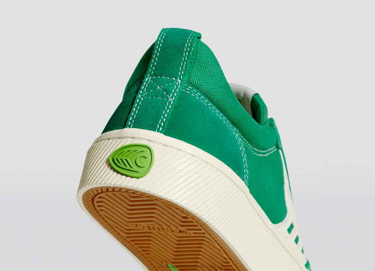 Women Cariuma Green Contrast/Ivory DFFFT356