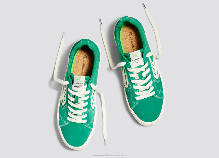 Women Cariuma Green Contrast/Ivory DFFFT356