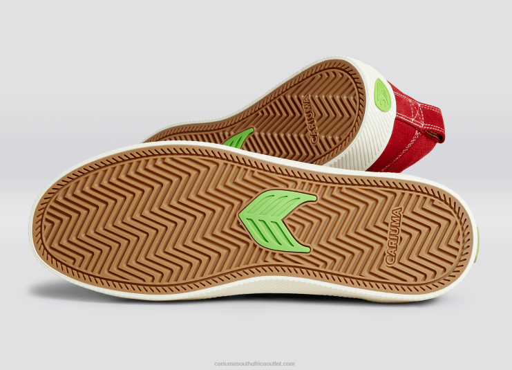 Women Cariuma Red Contrast/Ivory DFFFT353