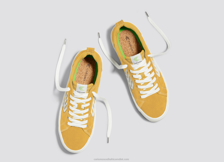 Women Cariuma Yellow Contrast/Ivory DFFFT355