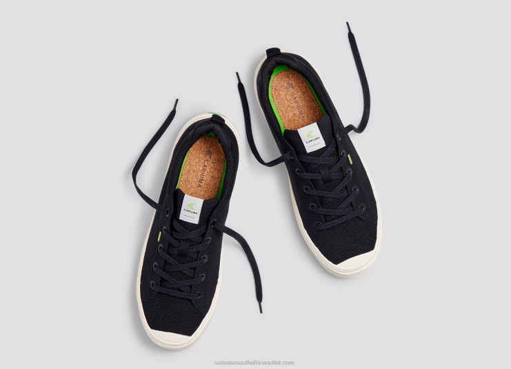 Women Cariuma Black Knit DFFFT410