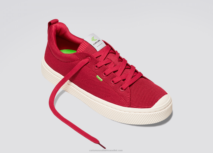 Women Cariuma Raw Red Knit DFFFT400