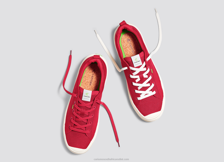 Women Cariuma Raw Red Knit DFFFT400