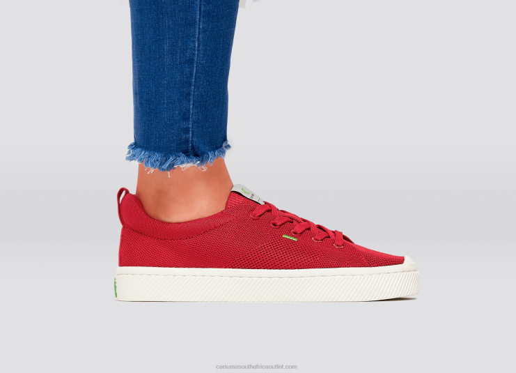 Women Cariuma Raw Red Knit DFFFT400