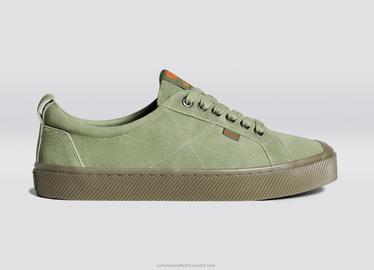 Women Cariuma Deus Ex Machina Oil Green Suede DFFFT244