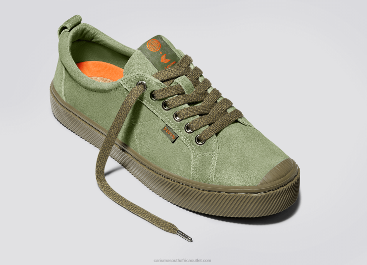 Women Cariuma Deus Ex Machina Oil Green Suede DFFFT244