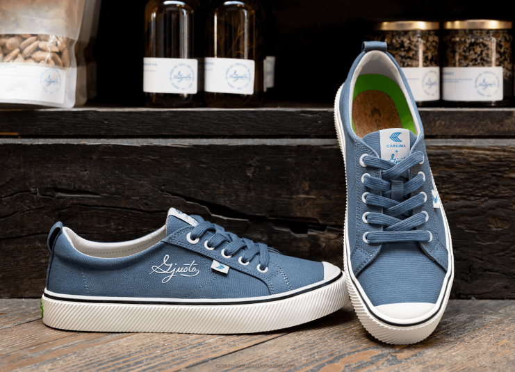 Women Cariuma Gjusta Steel Blue Canvas DFFFT267