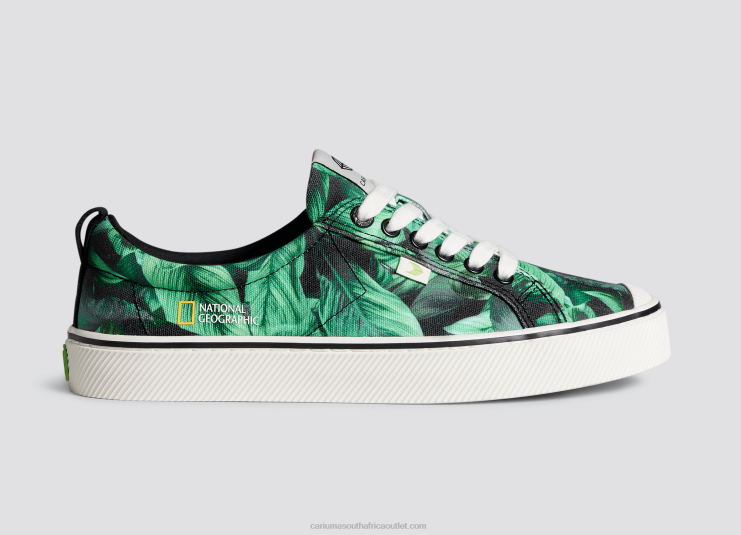 Women Cariuma National Geographic Peace Lily Green Canvas DFFFT245