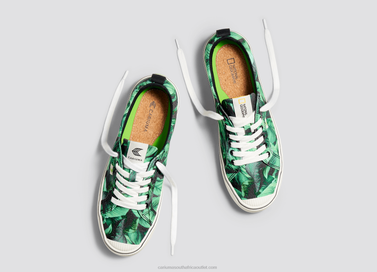 Women Cariuma National Geographic Peace Lily Green Canvas DFFFT245