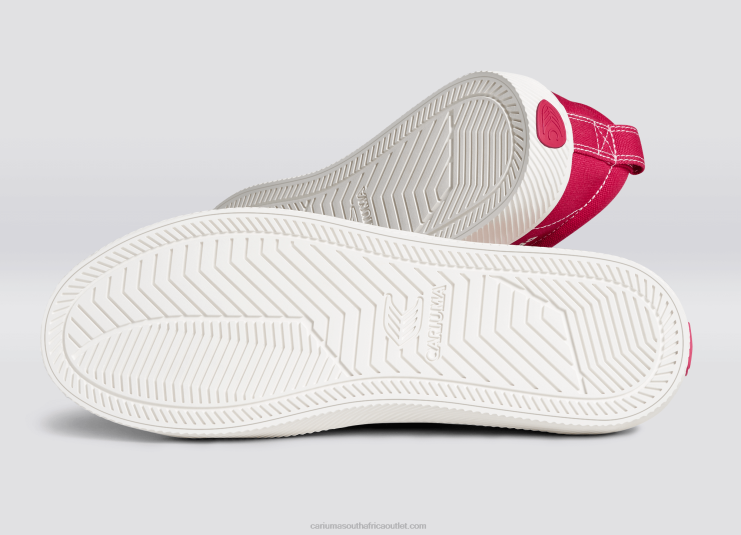 Women Cariuma Pantone Viva Magenta/Off-White Canvas DFFFT251