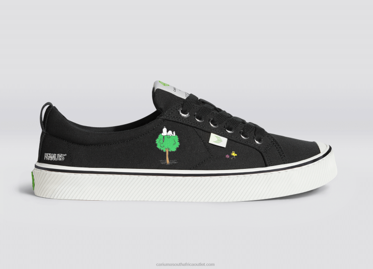 Women Cariuma Peanuts Earth Black Canvas DFFFT298