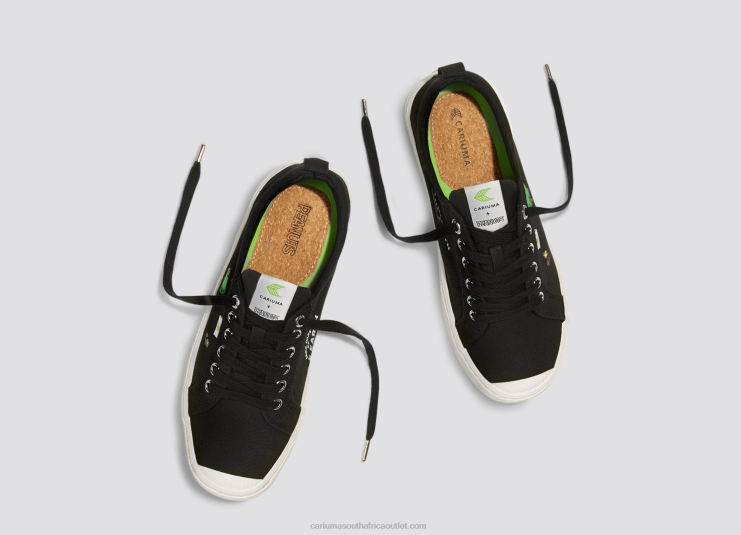 Women Cariuma Peanuts Earth Black Canvas DFFFT298