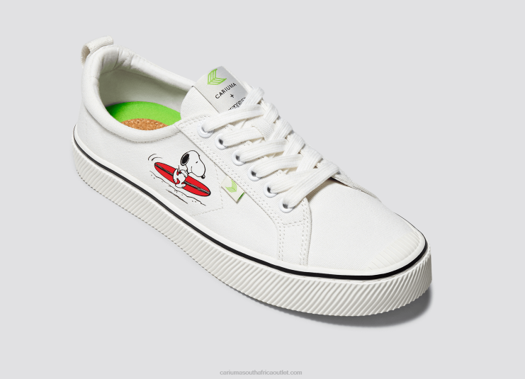 Women Cariuma Peanuts Surf Off-White Canvas DFFFT300